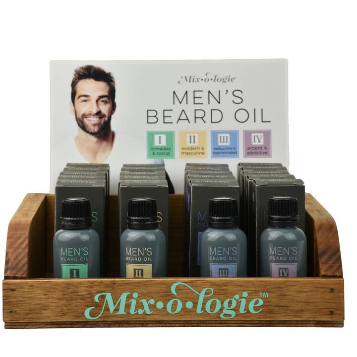 Men's Beard Oil Pre-Pack for wholesale by Mixologie