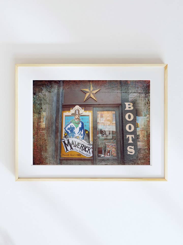 11x14 Stockyards de Fort Worth, Texas por atacado de Lone Chimney Mercantile