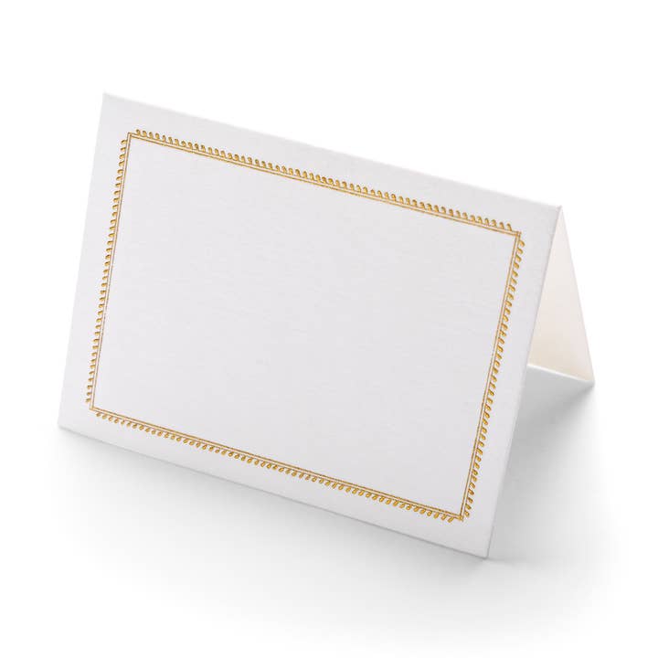 Color Box Design & Letterpress - Vente Marque-place - Marchés pliés | Bordure dorée0