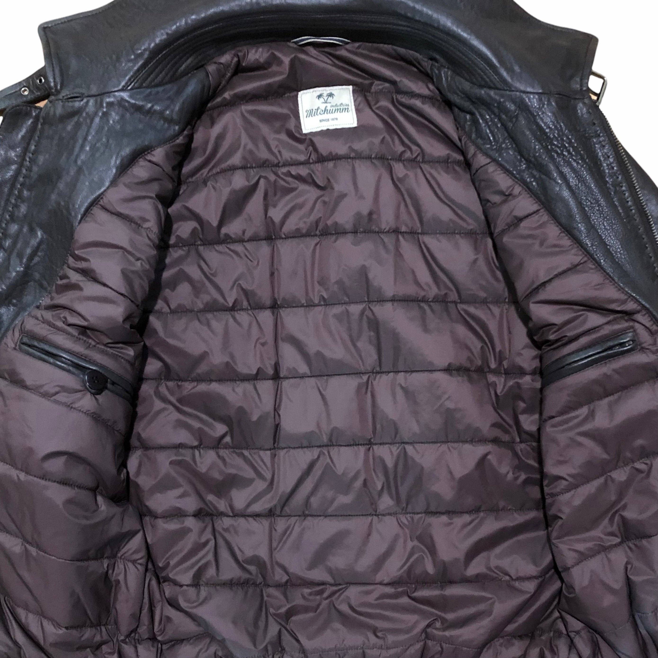 Mitchumm Industries - Vendita all'ingrosso Giacca in pelle - Donna - Giacca Aviator in pelle nera3