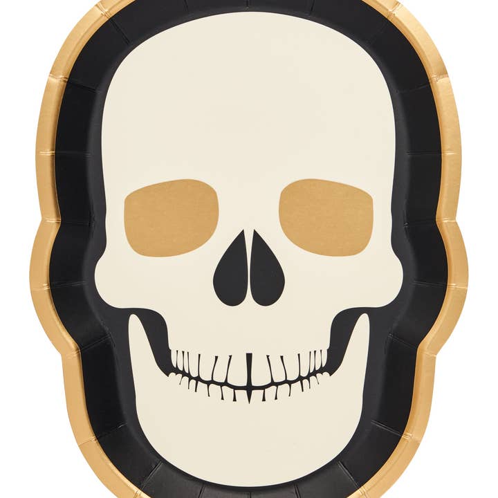 Plato de Ensalada Calavera Clásico Espeluznante/8 unidades para venta al por mayor de Sophistiplate