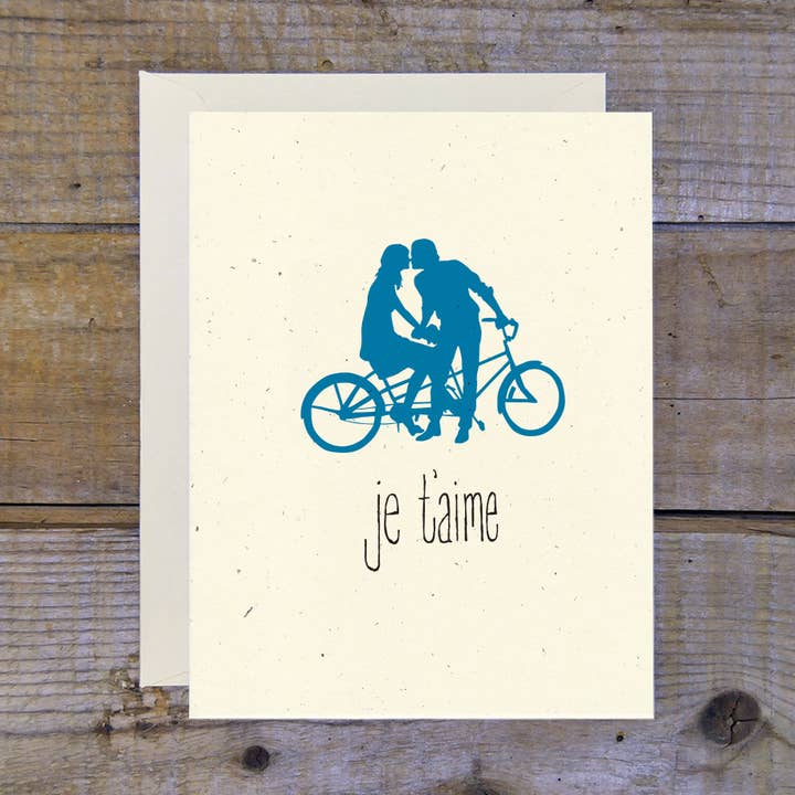 Je T'aime-kort för wholesale av Troy Cloth & Paper