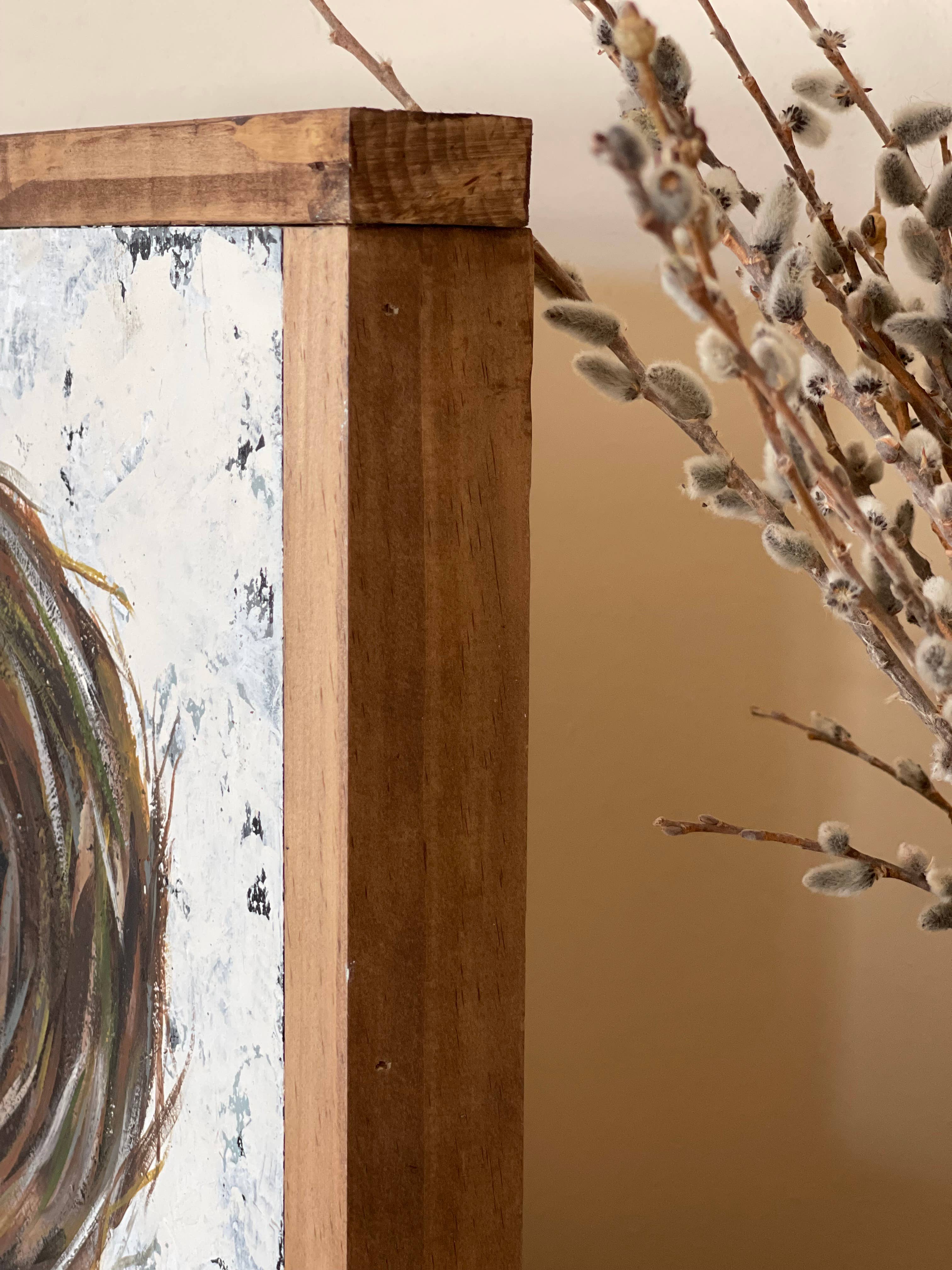 STUDIO527 - Wholesale Painting/Drawing - Bird Nest painting/spring decor/wall art/living room decor1