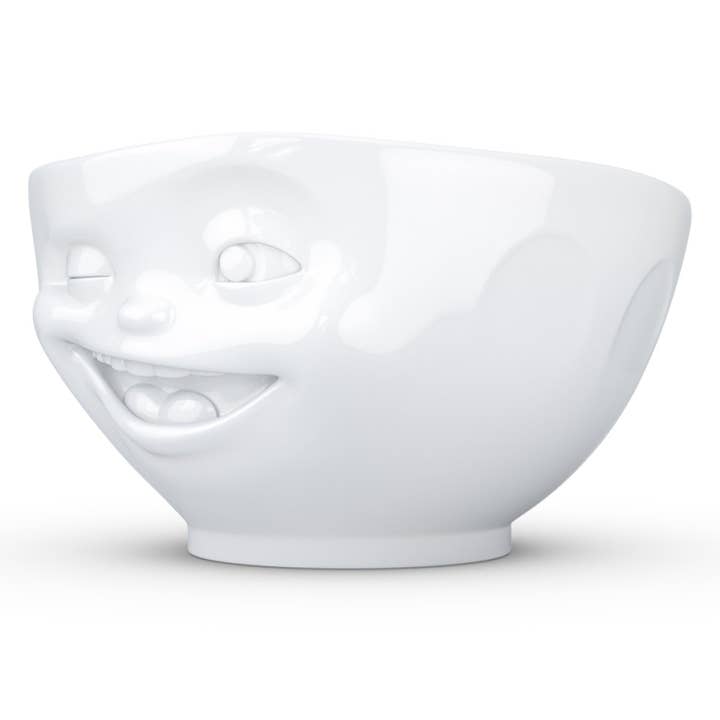 Fiftyeight Products - Wholesale Bowl - 16 Oz. Bowl, Winking Face, White1