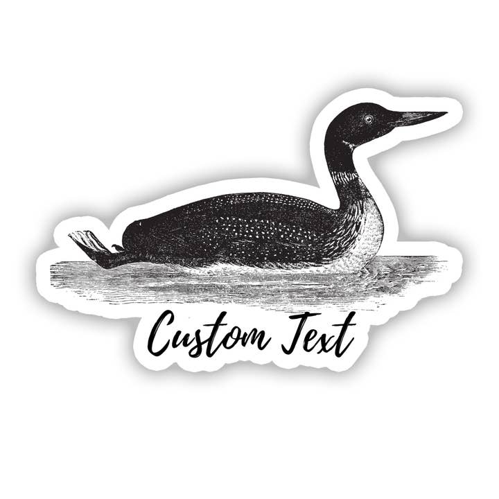 Autocollant personnalisé Text Loon pour la vente par Nahamsha Gifts