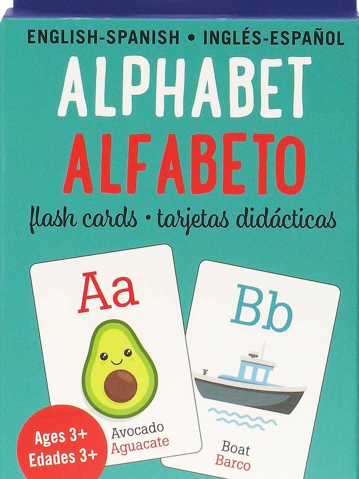 Bilingual English-Spanish Alphabet Flash Cards for wholesale by Peter Pauper Press