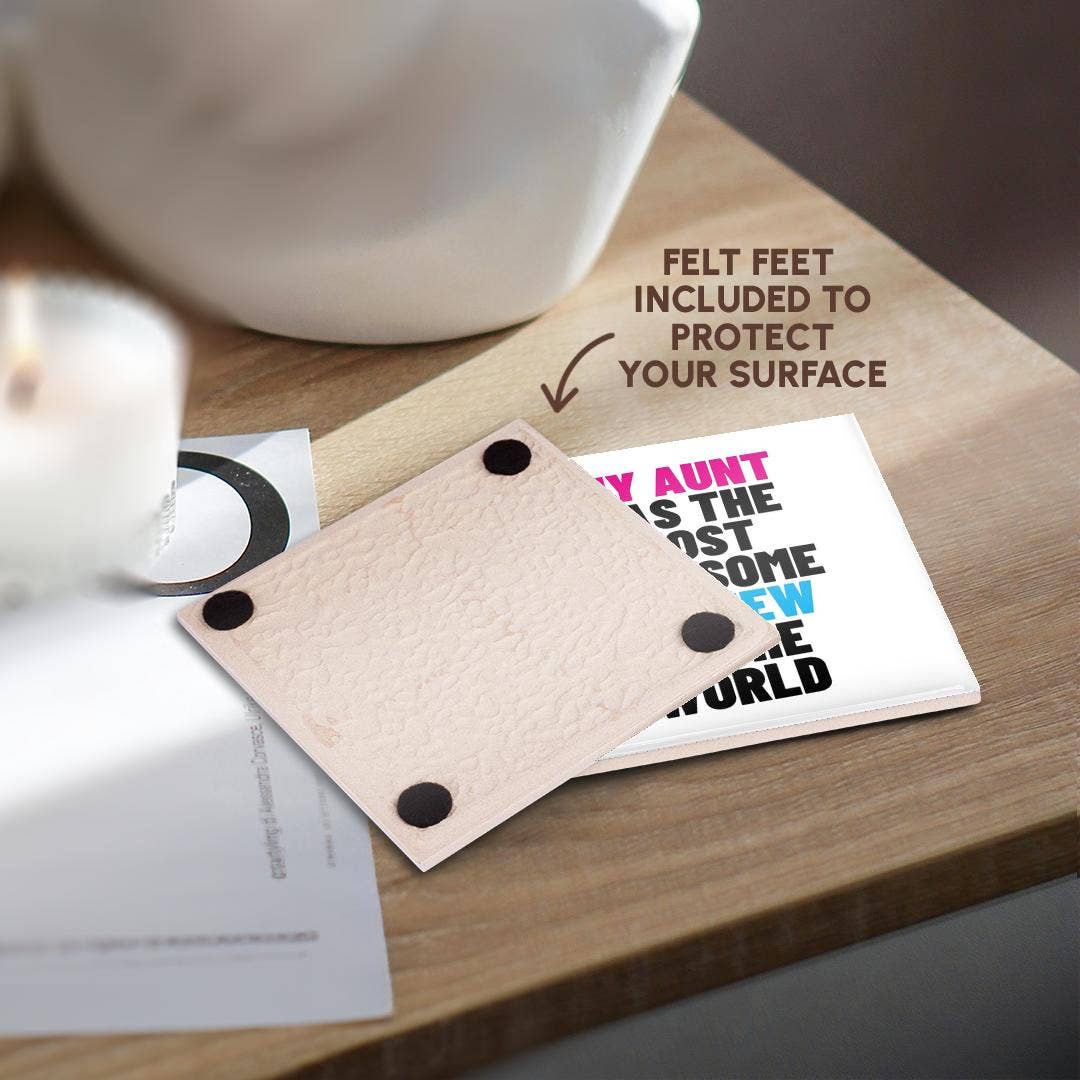 3dRose - Wholesale Coasters - 3dRose, My Aunt Has The Most Awesome Nephew In The World, Coaster3