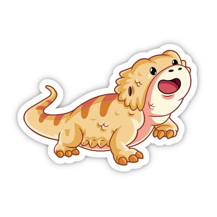 Bearded Dragon Sticker | Waterproof, Vinyl Reptile Sticker for wholesale by Vancity Stickers