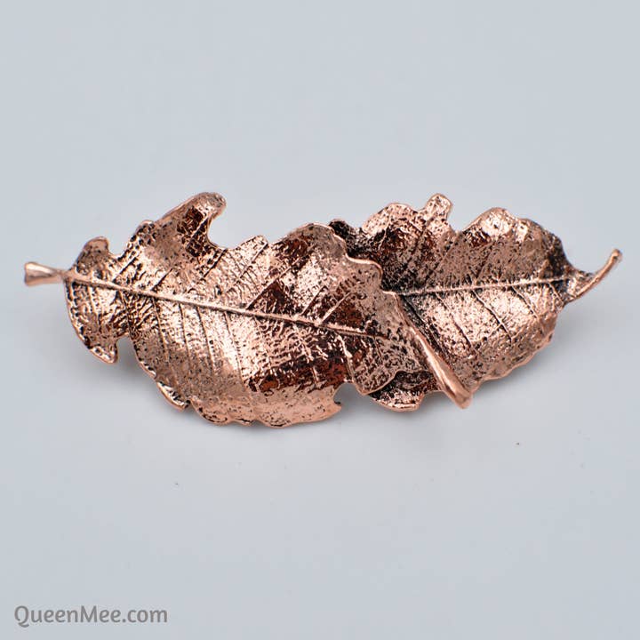 Leaf Hair Barrette for wholesale by QueenMee Accessories