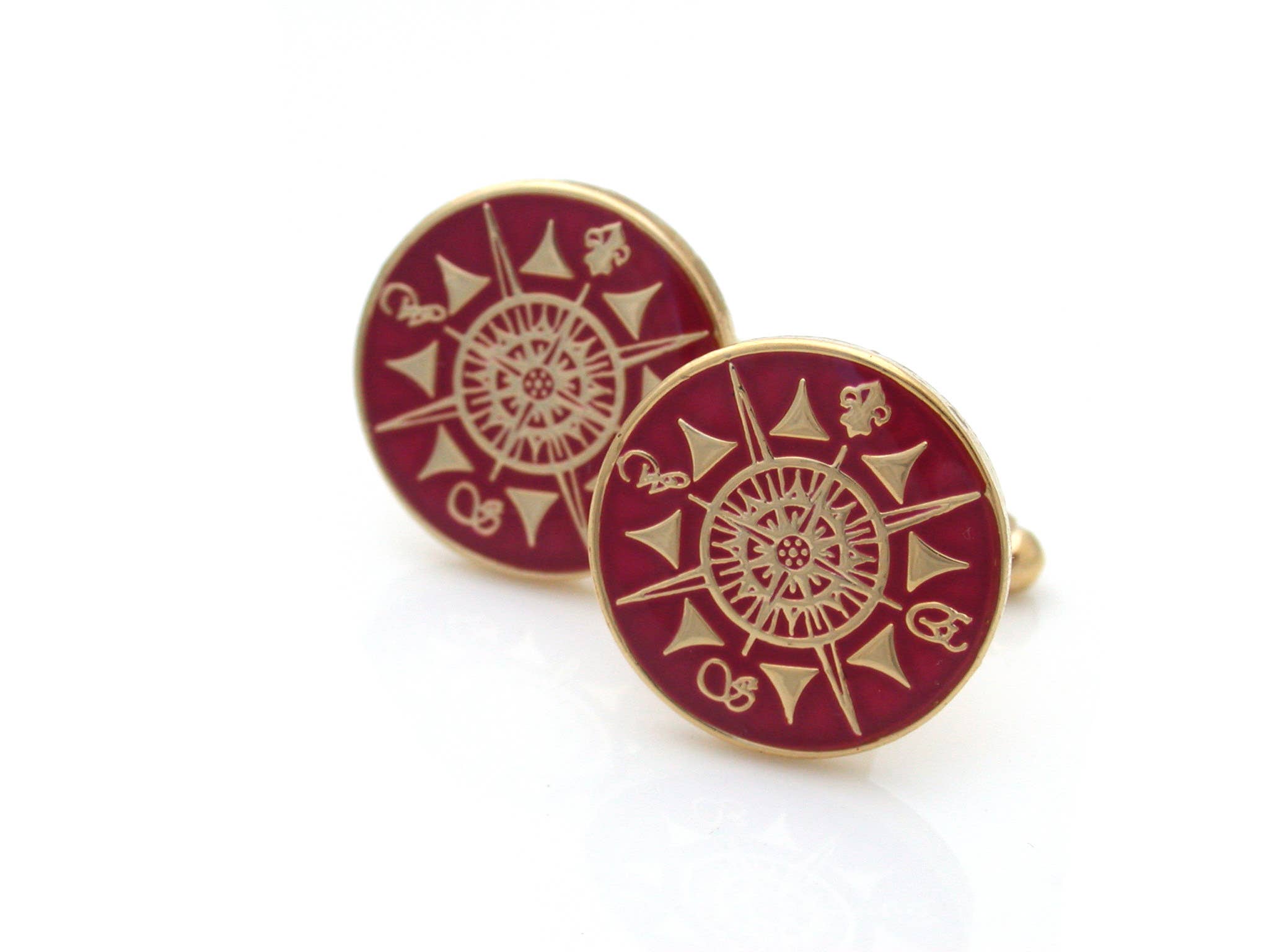 Kinzoku – wholesale Manschett-/skjortknappar - Herr – Kompass Manschettknappar4