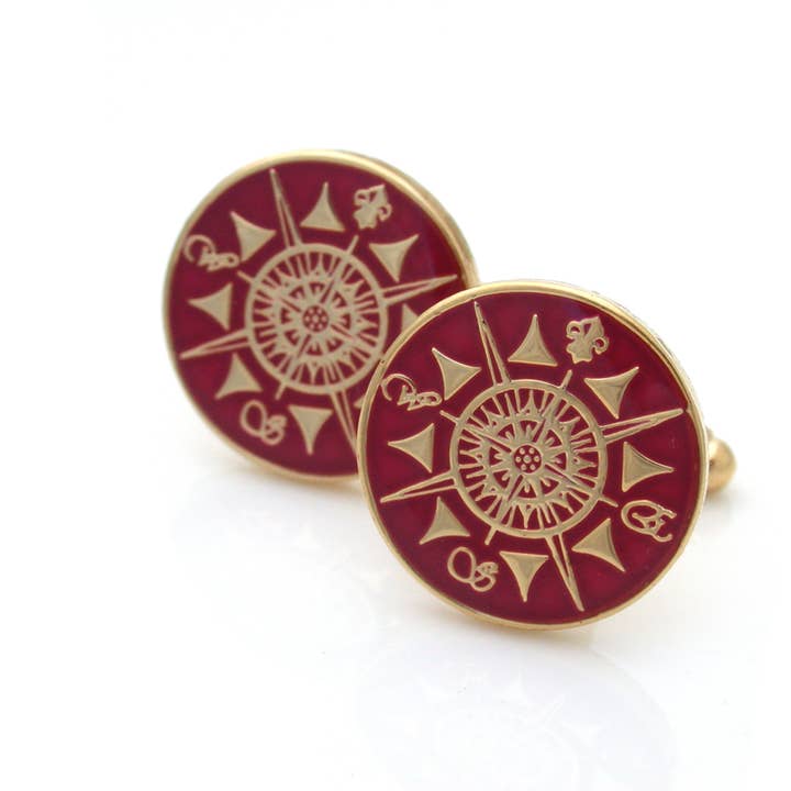 Kinzoku – wholesale Manschett-/skjortknappar - Herr – Kompass Manschettknappar4