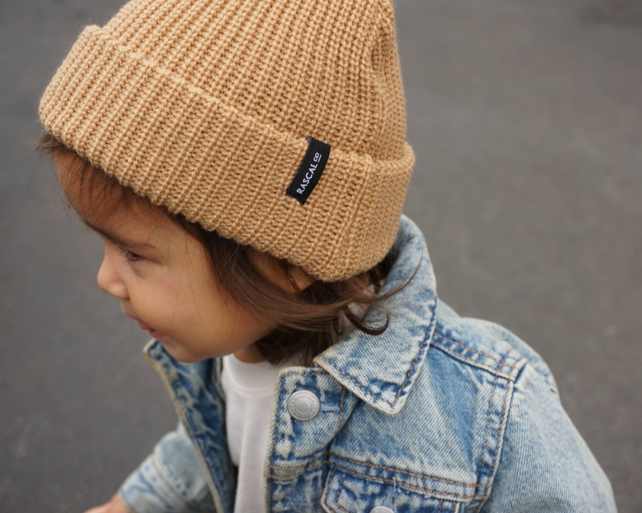 Rascal Co. – wholesale Beanie – Kids – Explorer Beanie - Joshua Tree - Tan1