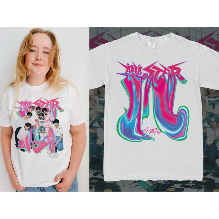 Stray Kids Rockstar White T-Shirts for wholesale by BeyondtheShirt