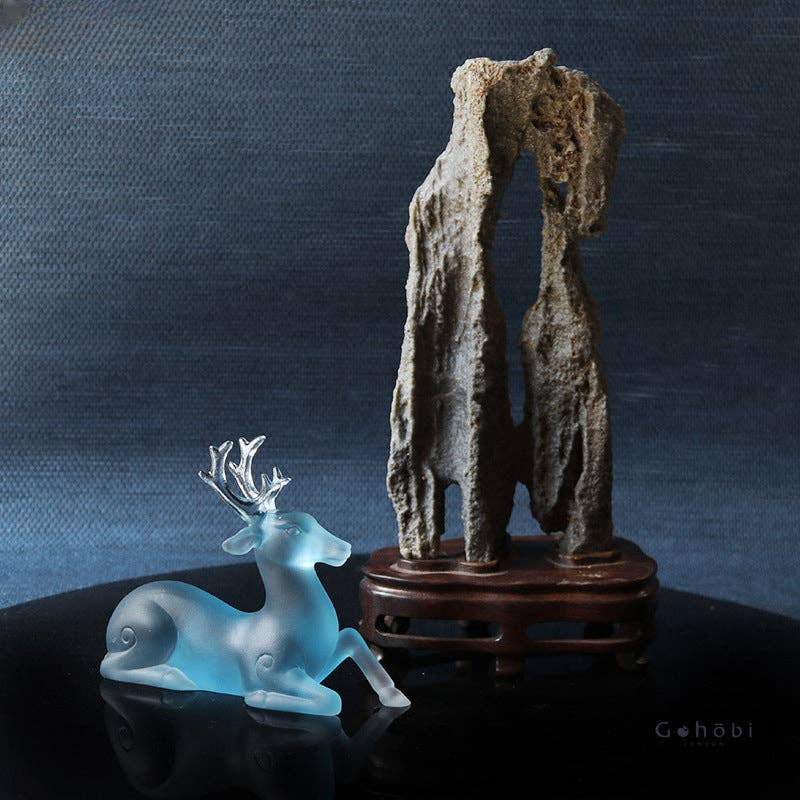 Gohobi （We cover U.S. import duties） – wholesale Dekorativ statyett – Gohobi Pate de Verre Hjortformad färgat glas prydnadspenna12