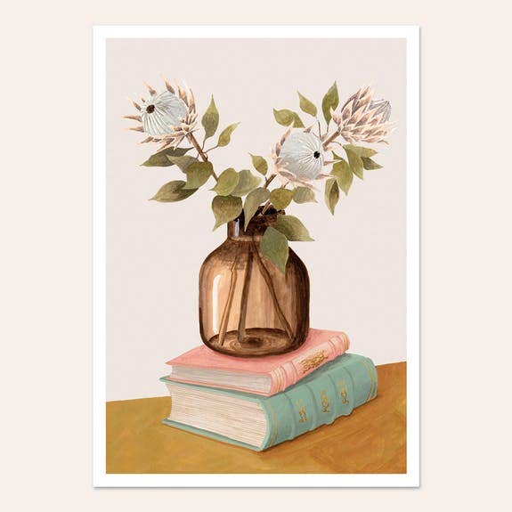 A4 Protea Poster for wholesale by MÉLANIE VOITURIEZ