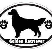 Adesivo Golden Retriever per la vendita all'ingrosso da parte di nalu blue