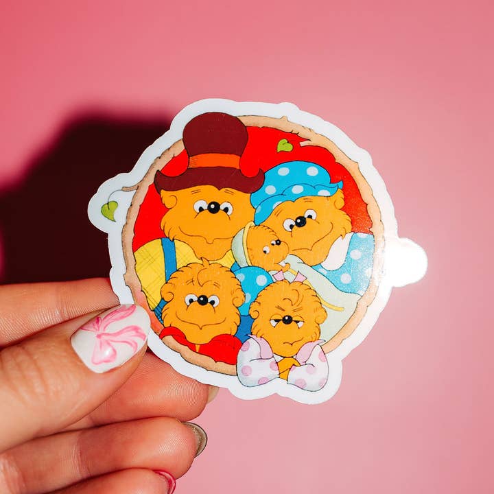 ShopSourSweetener – wholesale Klistermärke - Barn och baby – Berenstain Bears-klistermärke, barnbok, nostalgisk0