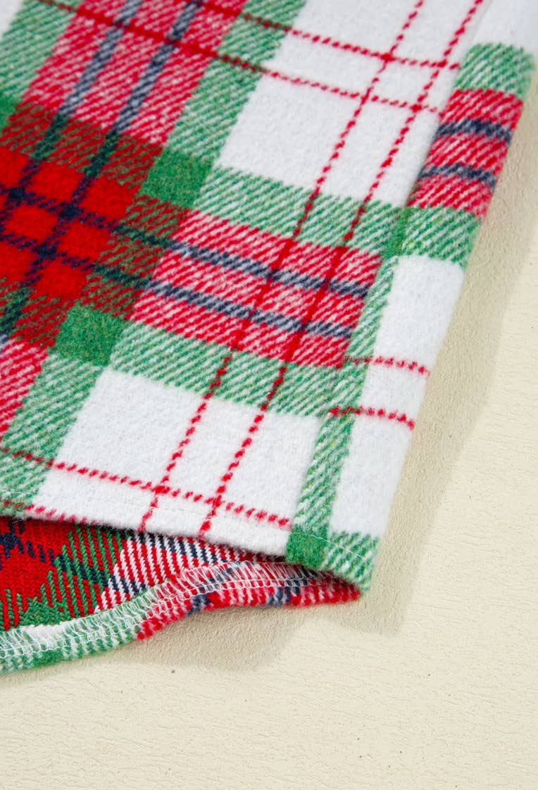 Suhkasana – Engroshandel Skjortejakke/shacket – til kvinder – St. Patrick’s Day ternet knap-ned flannel shacket7