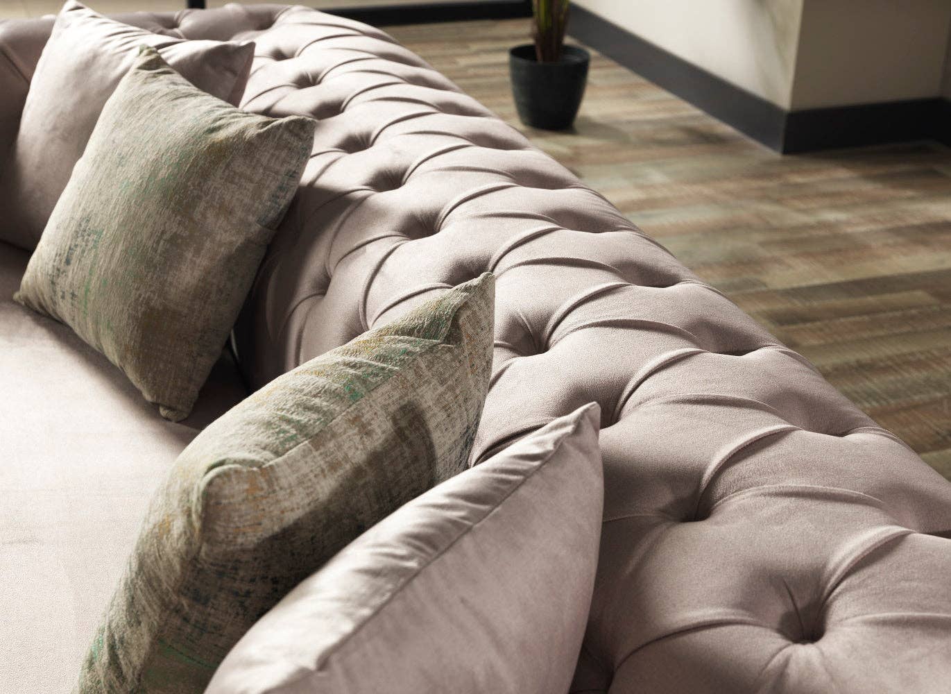 Crème Canapé Chester Stationnaire Crème pour Salon en vente sur Faire4