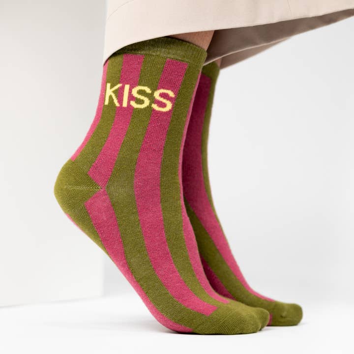 BILLYBELT - Wholesale Socks – Women's - Striped socks - Kiss1