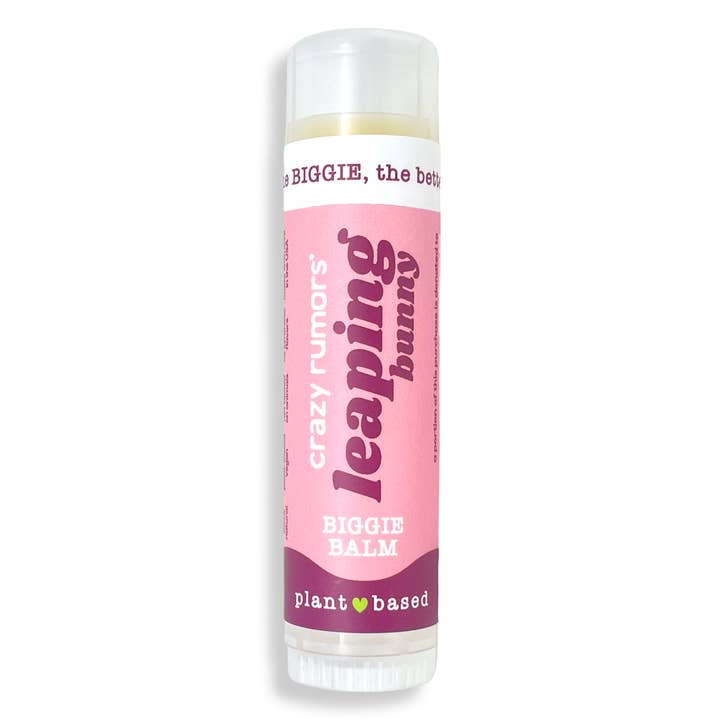 BIGGIE Leaping Bunny / Plum Apricot Lip Balm for wholesale by Crazy Rumors UK