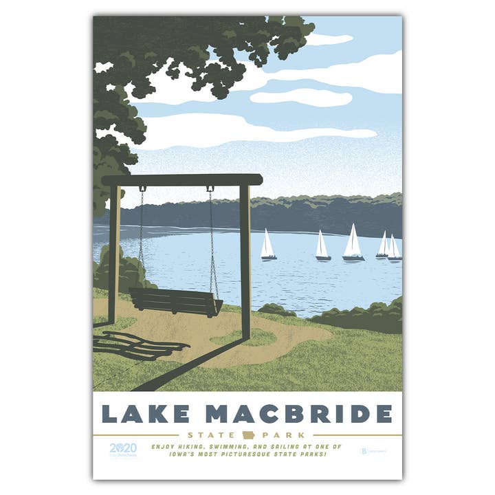Lake MacBride State Park Postcard for wholesale by Bozz Prints