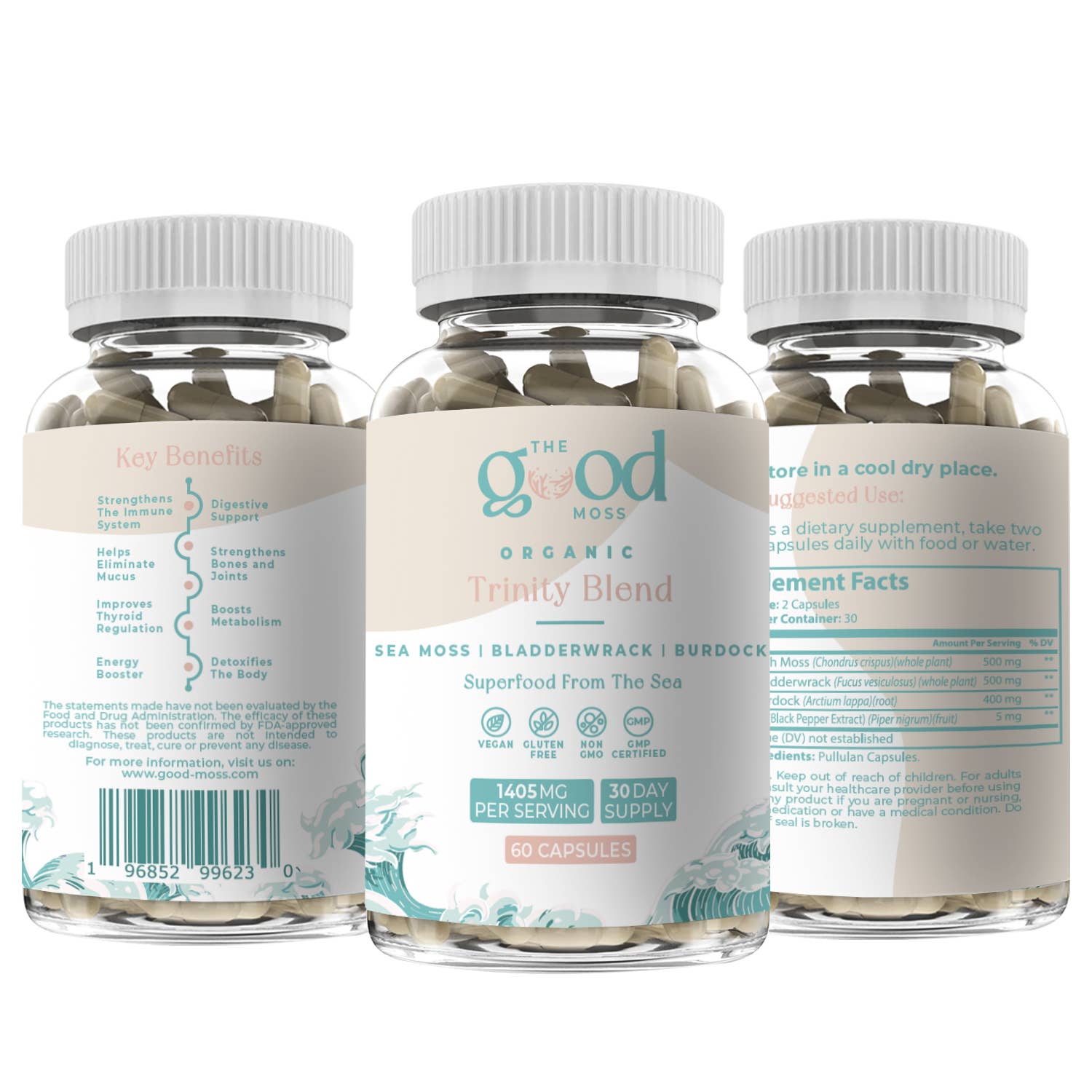 The Good Moss - Wholesale Oral Supplement/Vitamin - Trinity Blend Capsules1