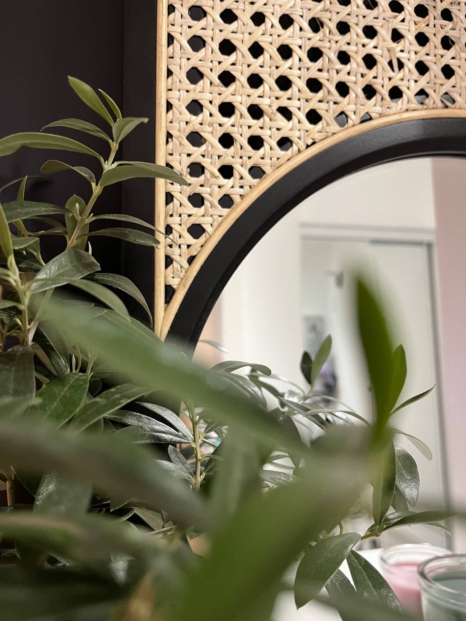 Coucou Bamboo - Wholesale Wall Mirror - 60cm Oval Wood Mirror|Oval mirror decor made of wood frame11