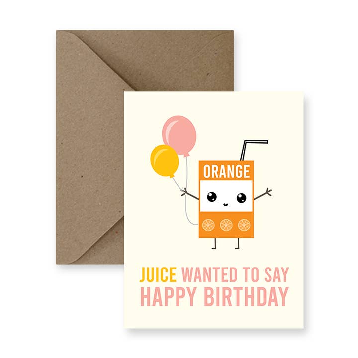 IMPAPER - Vendita all'ingrosso Biglietti di auguri - Biglietto di auguri di buon compleanno Juice Wanted