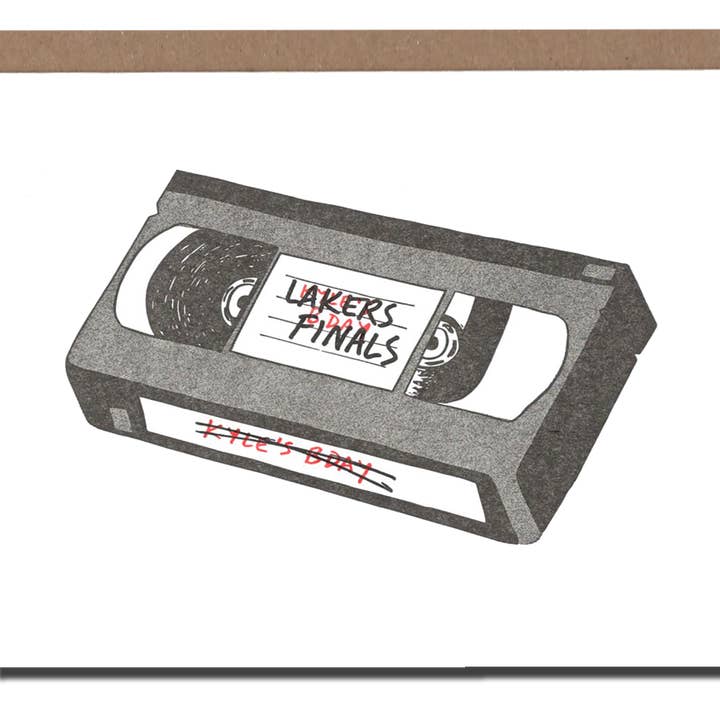 VHS Birthday card for wholesale by Power and Light Press