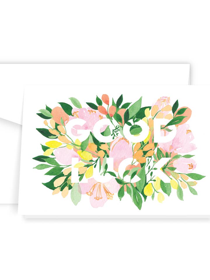 Biglietto di auguri Good Luck per la vendita all'ingrosso da parte di Ellen Walsh Designs