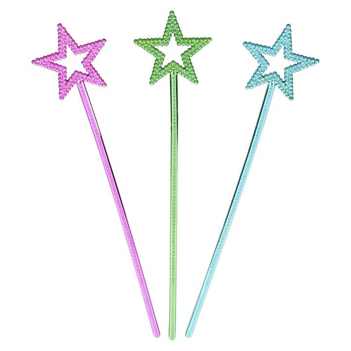 La Luna Bella - Toys - Wholesale Toy Wand - Kids - 14.5" METALLIC STAR WAND LLB toy-wand kids