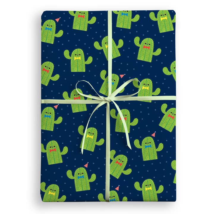Papel de regalo de cactus para venta al por mayor de James Ellis