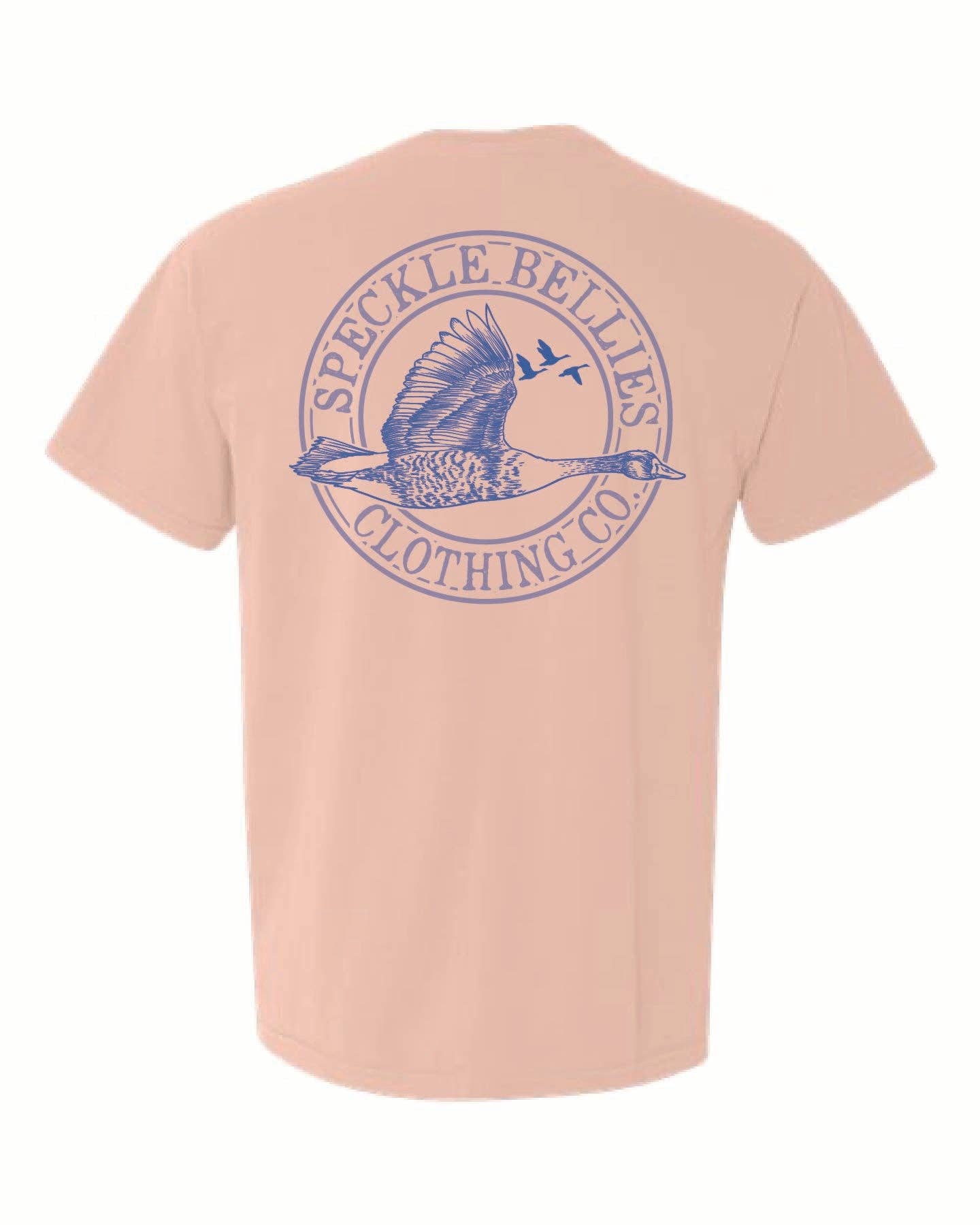 Speckle Bellies Clothing Company - Wholesale Screen Printed T-Shirt - Unisex - Circle Logo Blue0