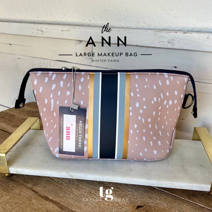 The Ann Neoprene Large Makeup Bag | shoptaylorgray for wholesale by TAYLOR GRAY