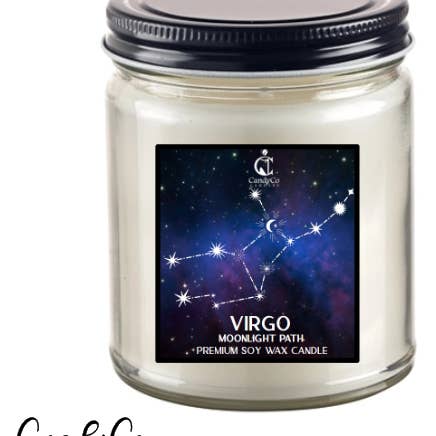 The Candy Collections - Wholesale Jar/Filled Candle - Virgo & Scorpio BFF Zodiac Birthday Jasmine Scent Candle