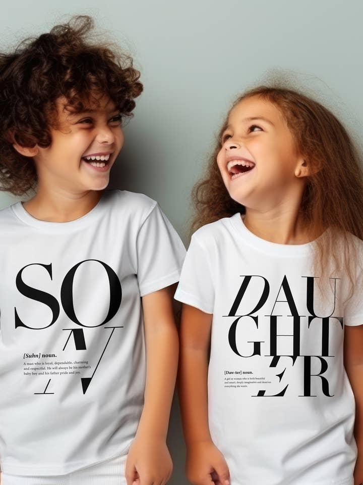 White Son Logo Remix T-shirt (Kids) for wholesale on Faire2