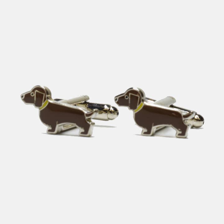 Curated Basics - Wholesale Cufflinks - Dachshund Cufflinks0