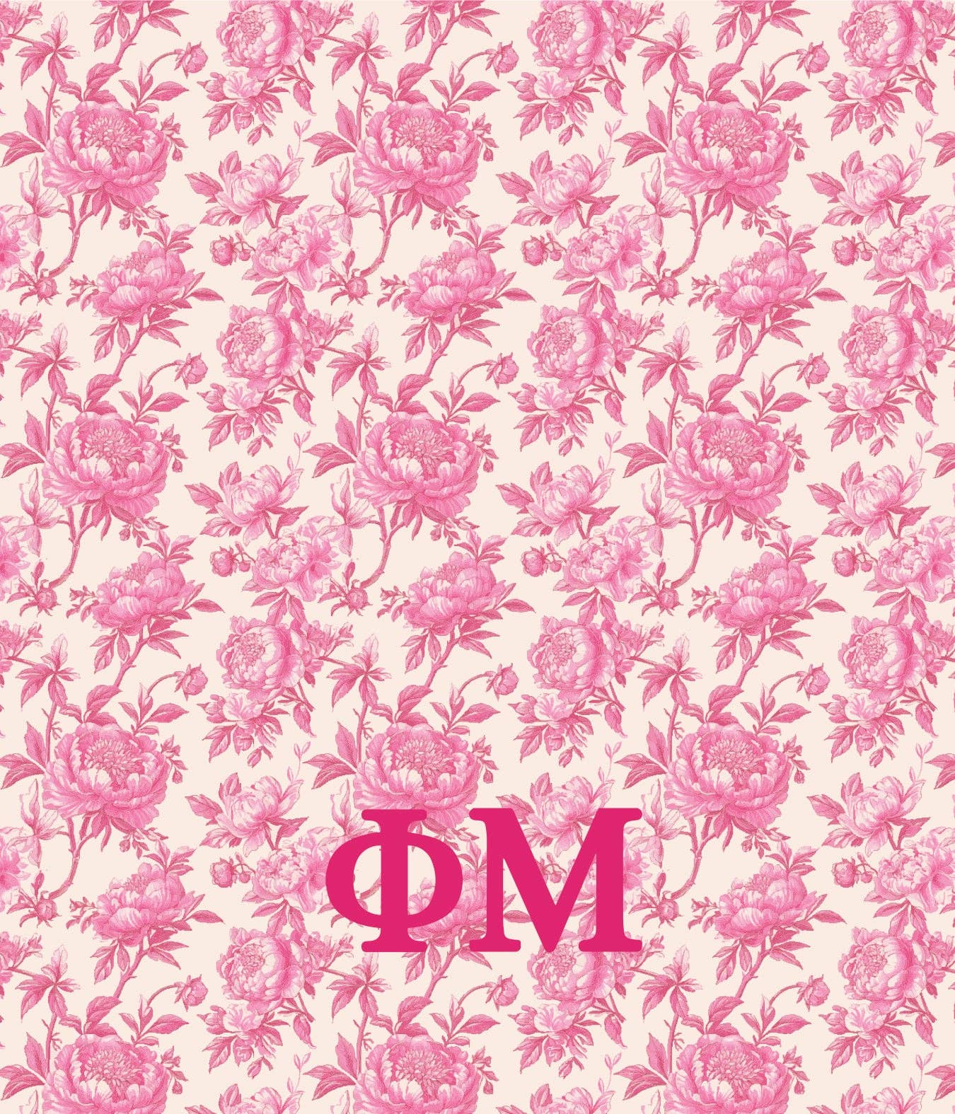 Over The Moon Greek - Wholesale Throw Blanket - Sorority Floral Minky Blanket17