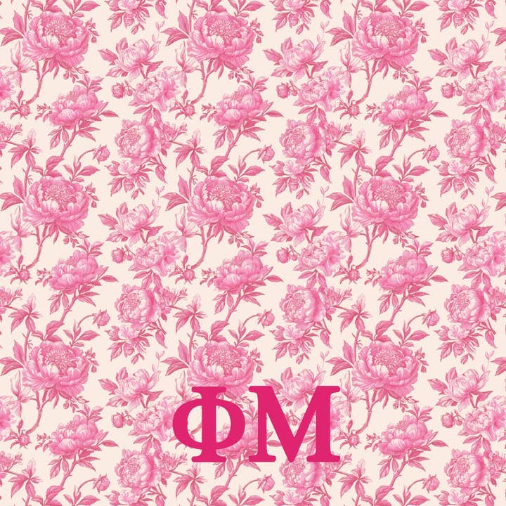 Over The Moon Greek - Wholesale Throw Blanket - Sorority Floral Minky Blanket14