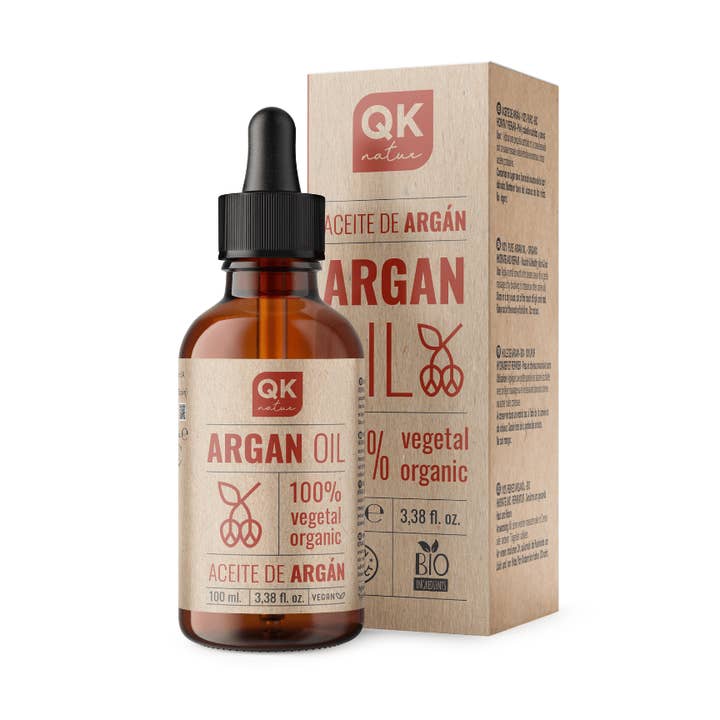 Qknatur – wholesale Bad- och kroppsolja – ORGANISK ARGANOLJA för hud, naglar, ögonfransar - 100 ml0