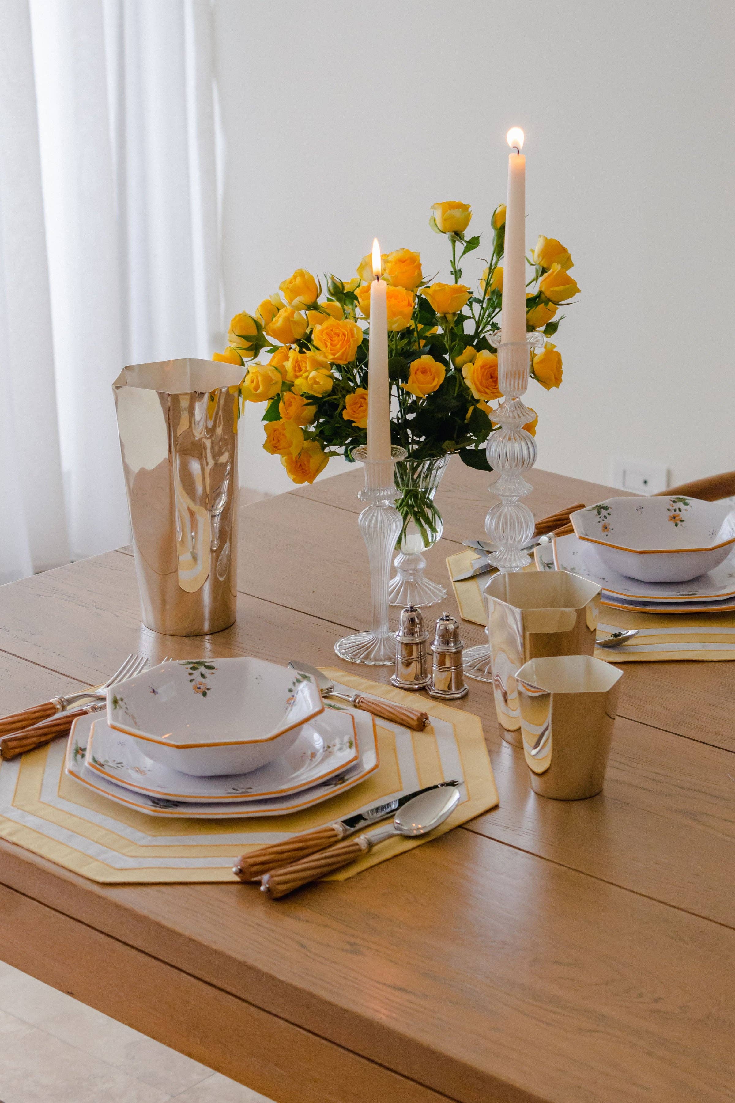 ESENCIAL HOGAR - Wholesale Drinking Glass/Cup - Hexagon Silver-Plated Small Tumbler3