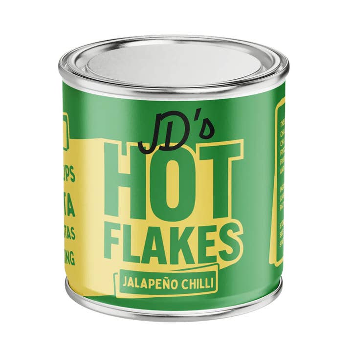 JD's Hot Jalapeño Chilli Flakes - 35g Tin for wholesale by JD’s Hot Honey