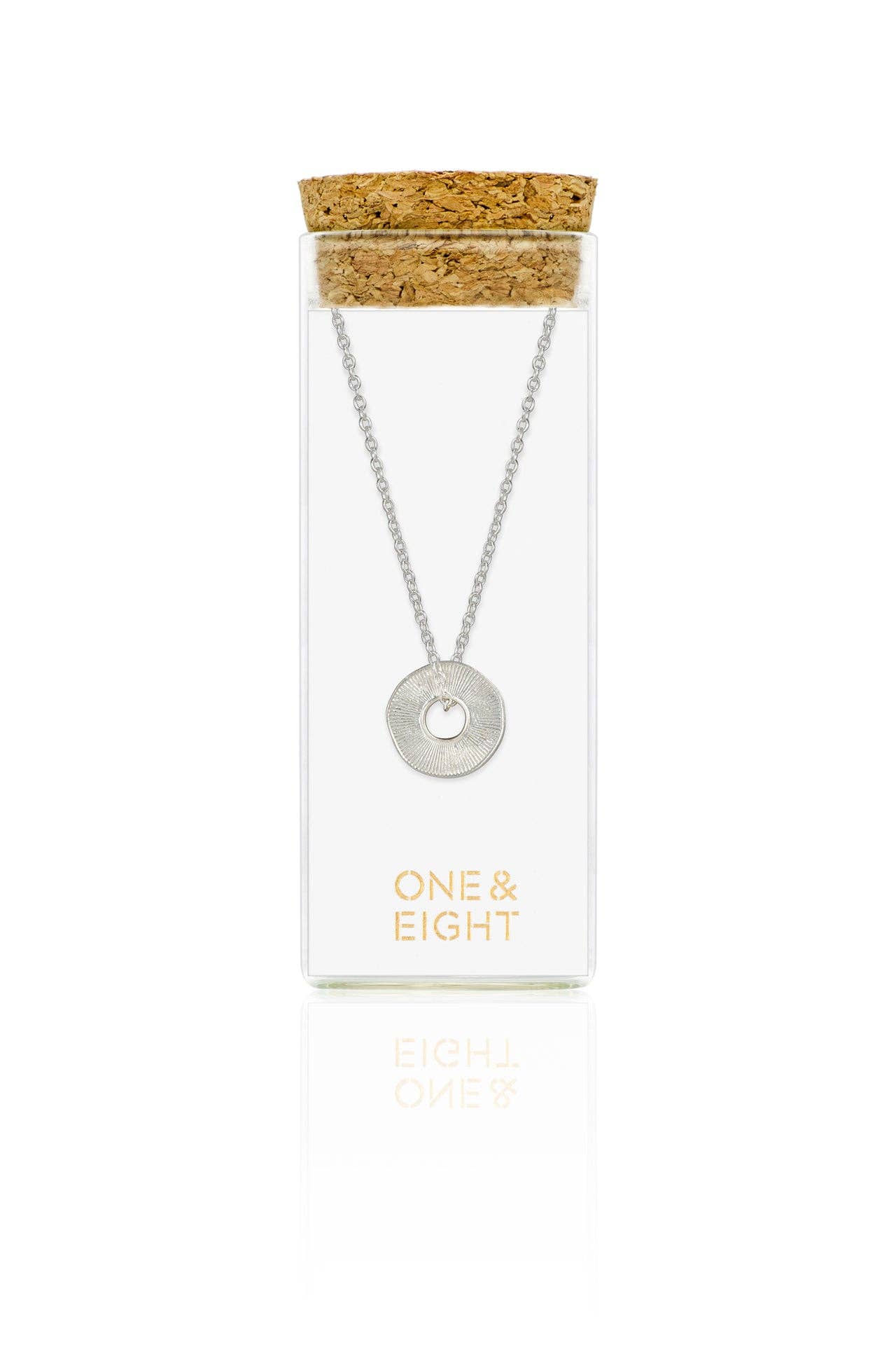 One & Eight - Wholesale Pendant/Charm Necklace - Silver Sorrel Necklace0