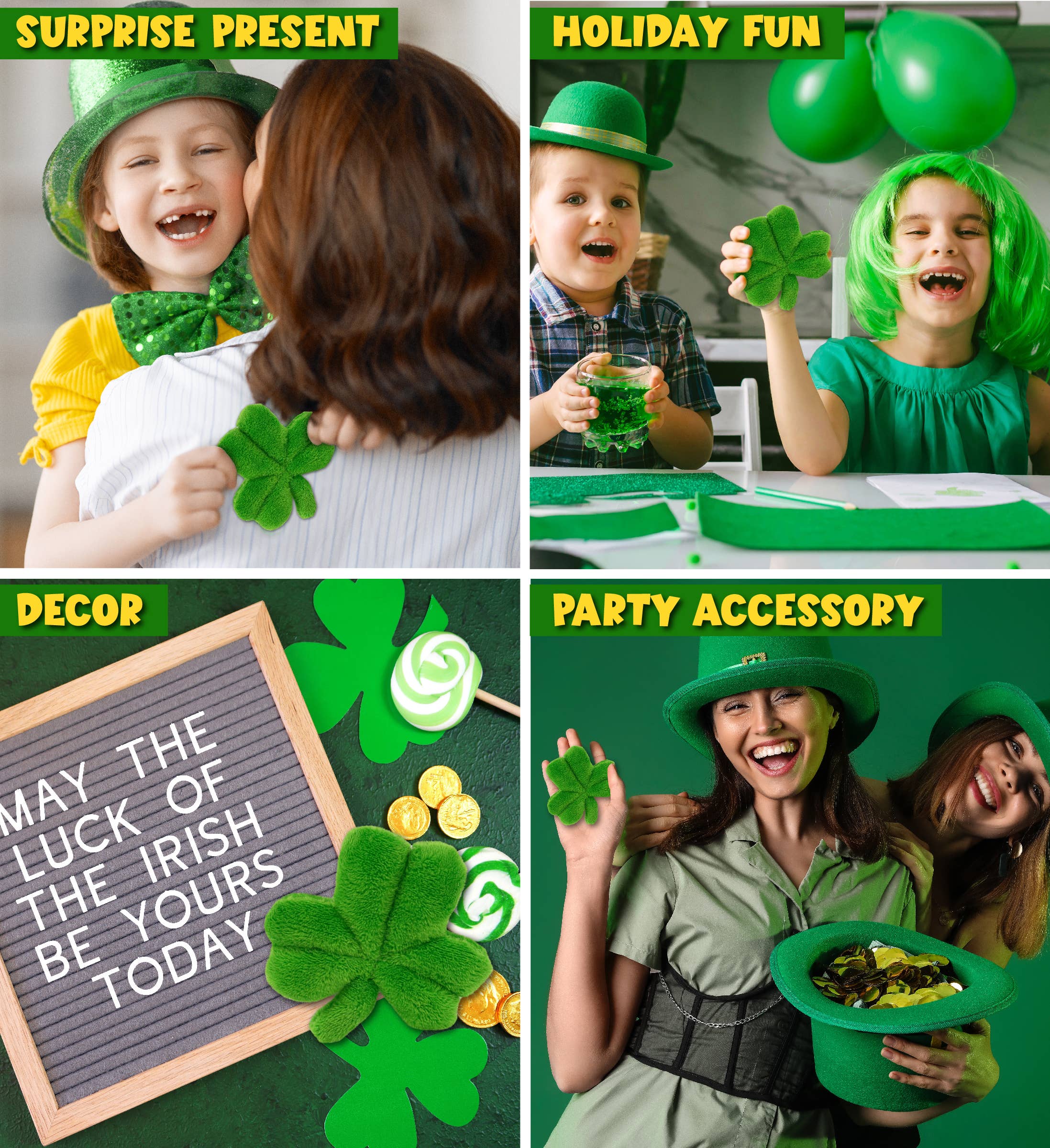 Cota Global - Wholesale Stuffed/Plush Toy - Kids & Baby - Plush - Small Shamrock3