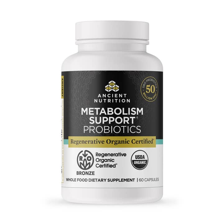 Ancient Nutrition - Wholesale Oral Supplement/Vitamin - Regenerative Organic Certified® Metabolism Support Probiotics | Capsules (60 Capsules)0