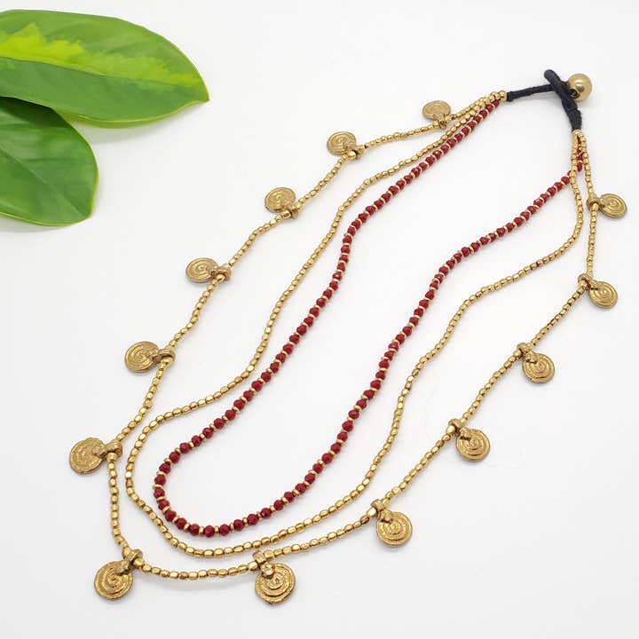 Baizaar - Wholesale Pendant/Charm Necklace - Layered Beaded Necklace with Charms