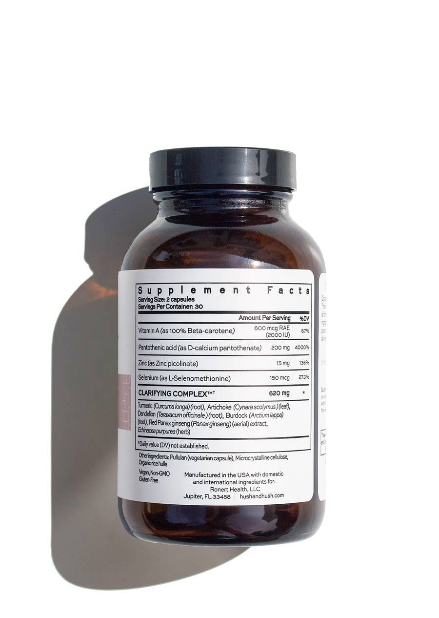 Hush & Hush - Wholesale Oral Supplement/Vitamin - Natural Supplement for Breakouts1