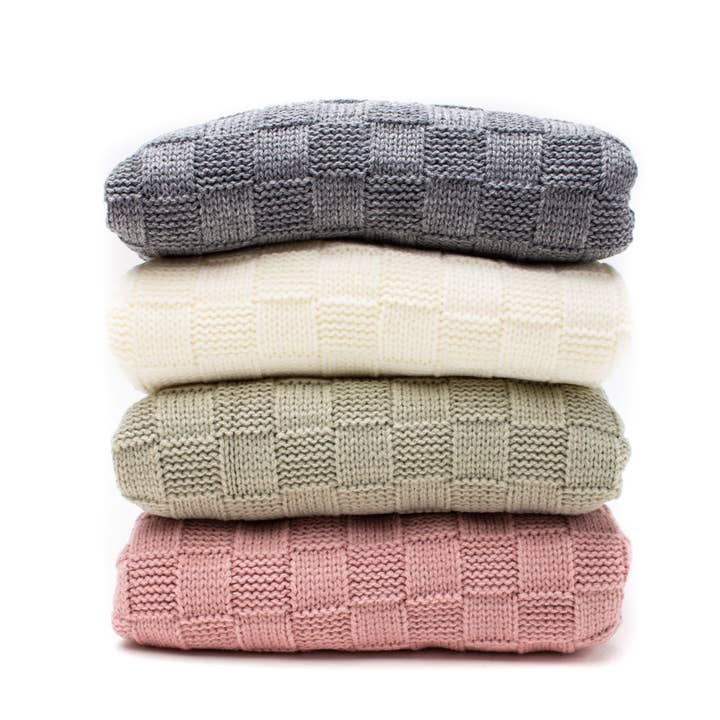 Snufie - Wholesale Bedding Blanket - Kids & Baby - Baby Blanket | BASKET WEAVE | Blush1