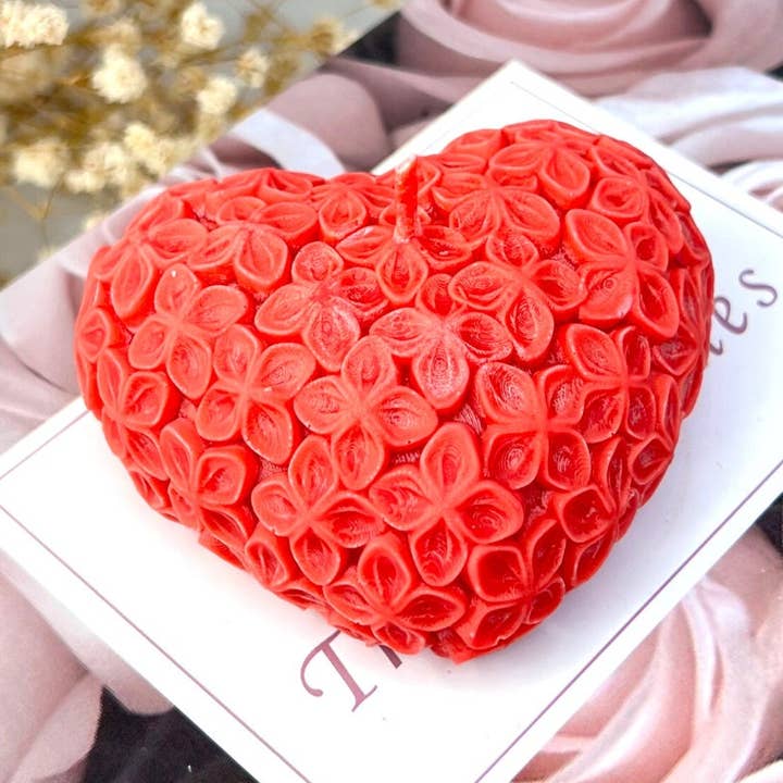 Heart Candle - Decorative Soy Wax Candle for wholesale by Velarosa Studio LLC